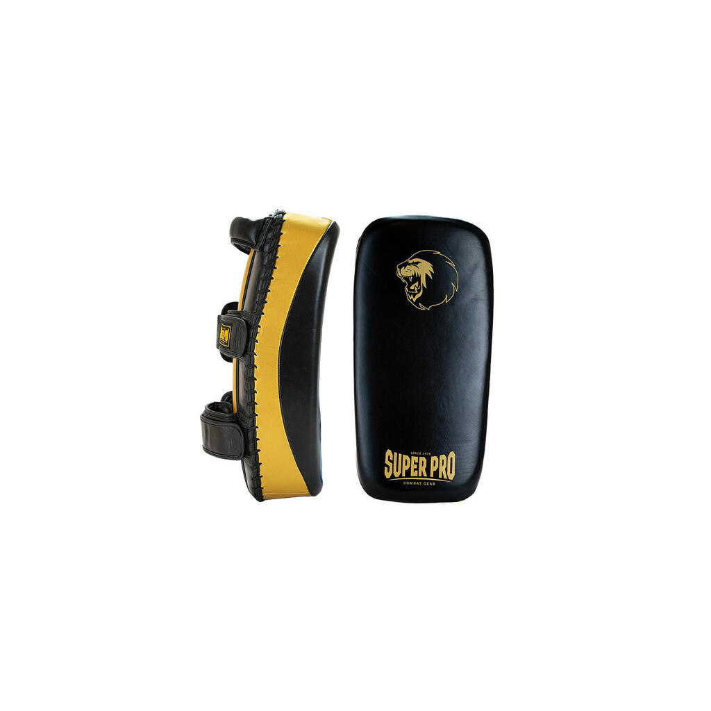 Leather Thai Pad - Black / Gold