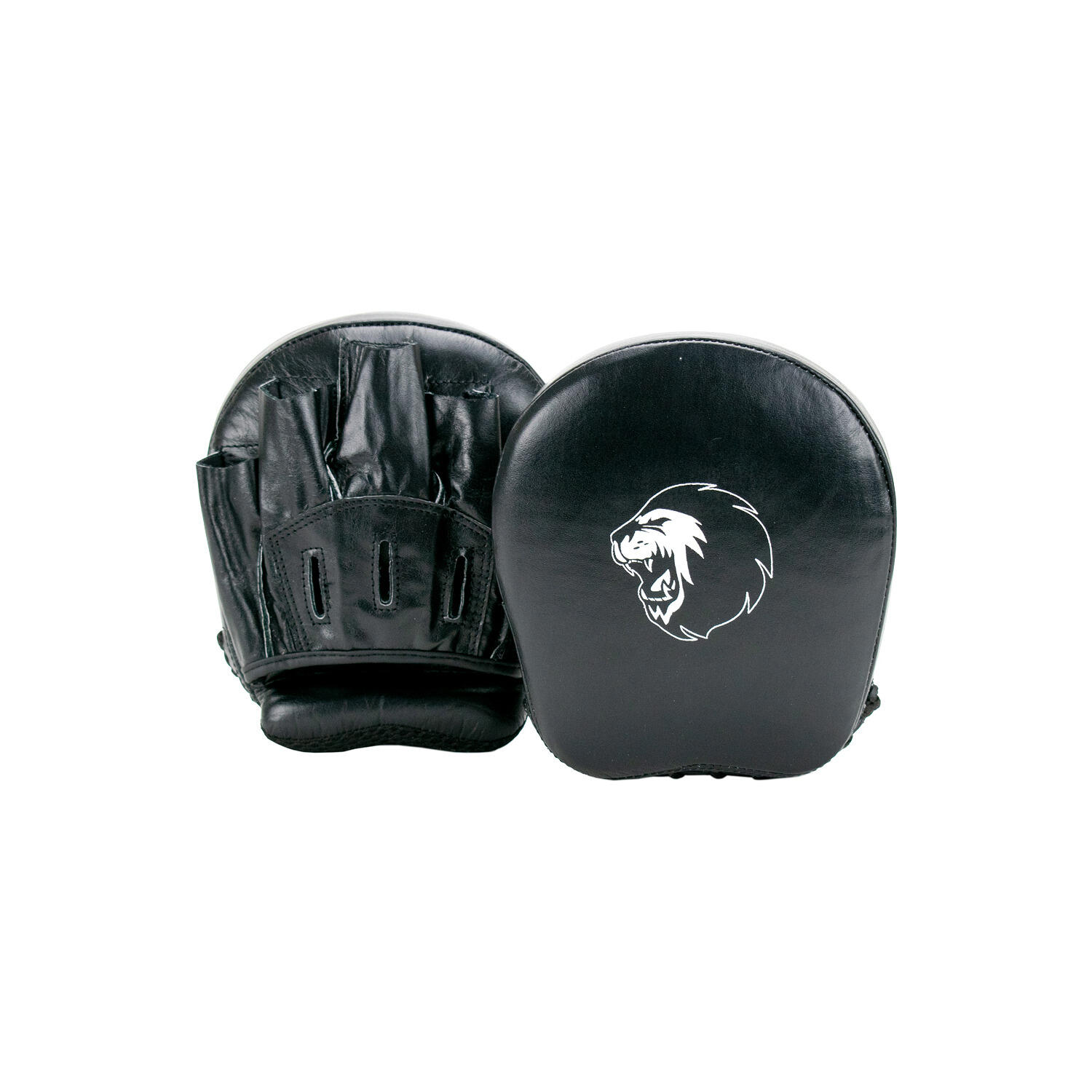 Super Pro Combat Gear Focus Target Mitts Leder Zwart/Wit 1/6