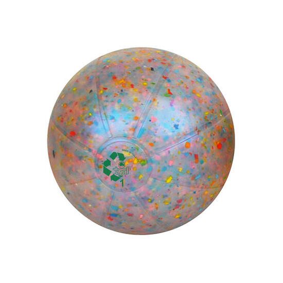 Medizinball Recycle 1 kg 19,5 cm Gymnastik Unisex Bunt