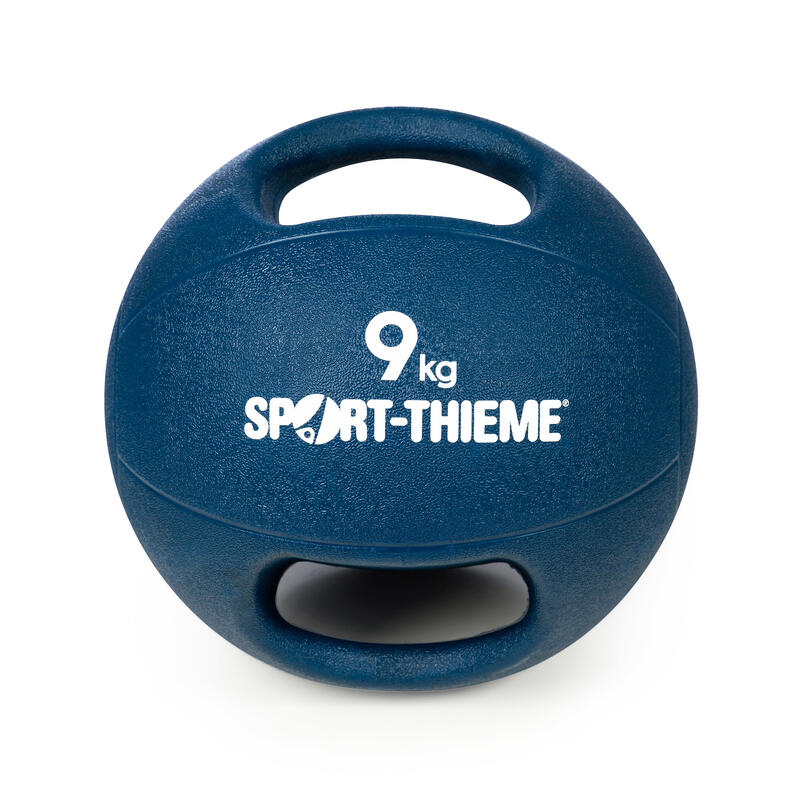 Sport-Thieme Medizinball Dual Grip, 10 kg, Schwarz