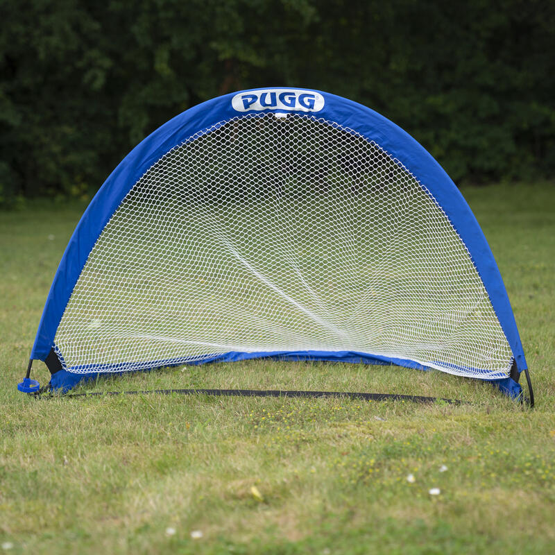 Pugg Fußballtore Pop-Up, 200x75 cm, Blau, 122x76x76 cm