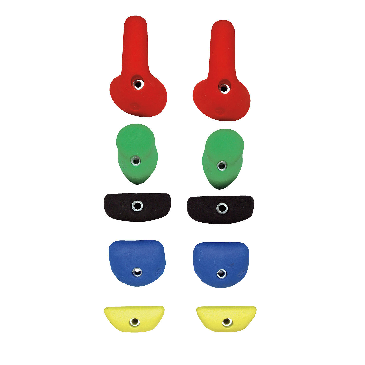Klettergriff-Set Symmetrie Mit Befestigungsmaterial für Betonwand Klettern 1/1