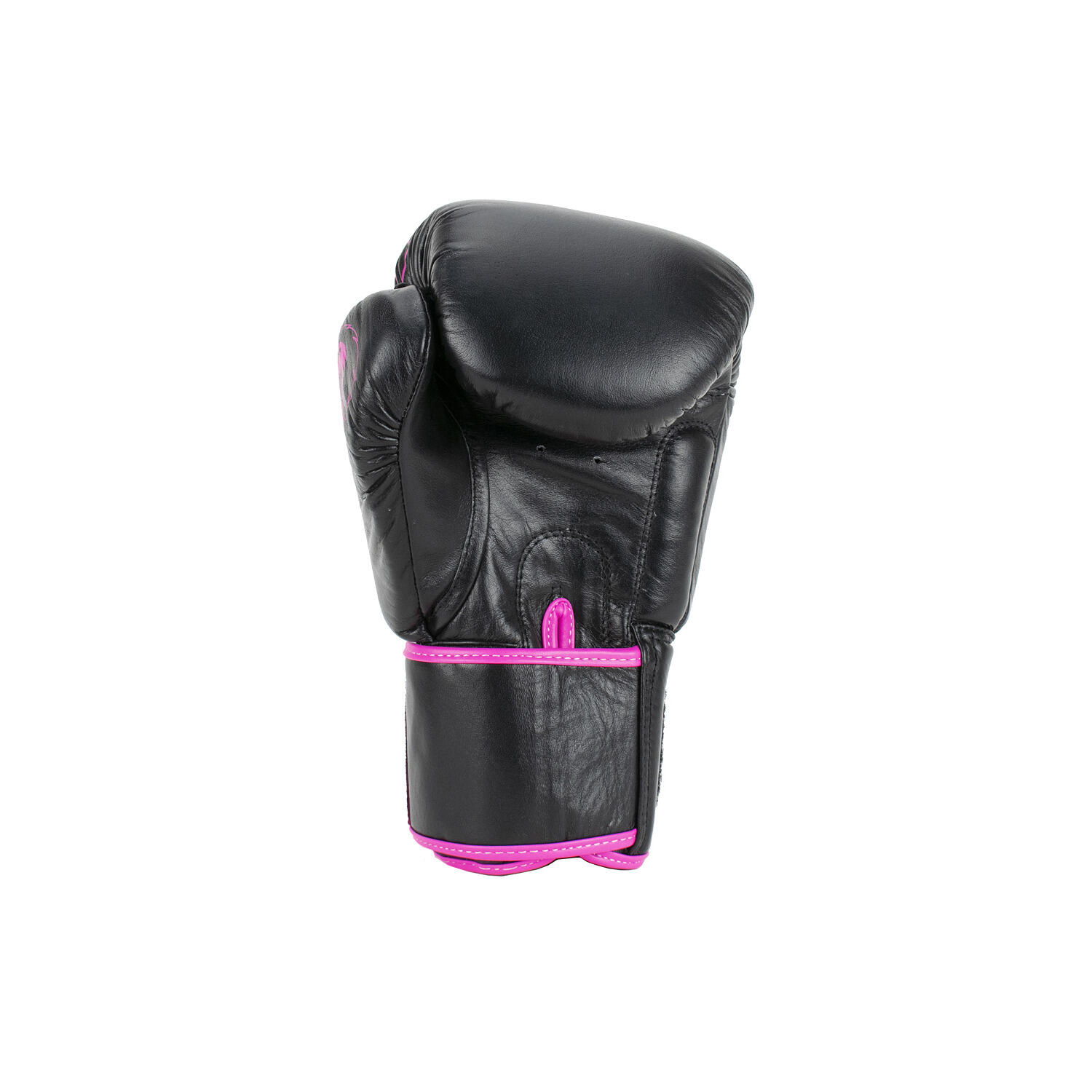 Gants de boxe en cuir - Warrior SE - Noir/Rose 2/6
