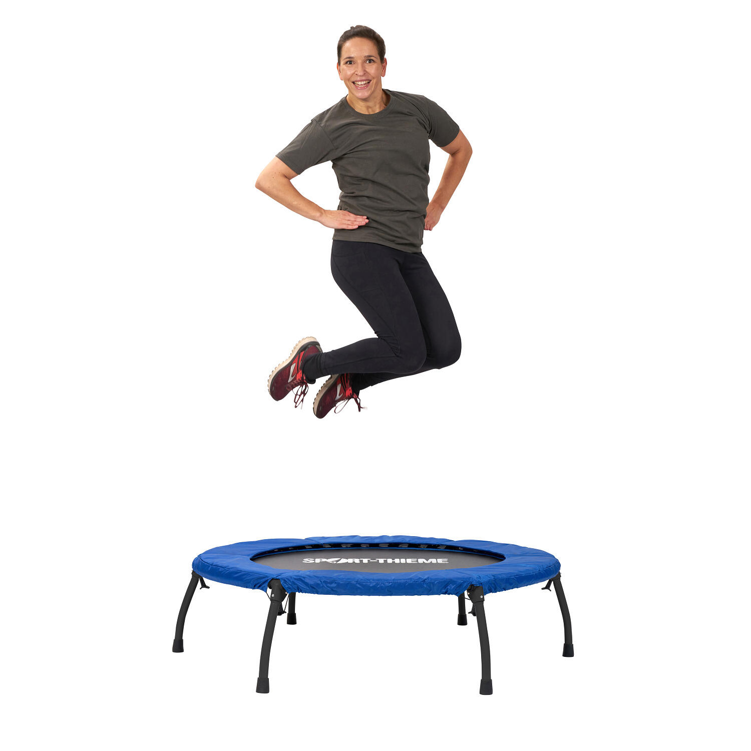 Trampolin Flex Pro 80 kg, weich ø 125 cm Trampolin Unisex Schwarz 2/6
