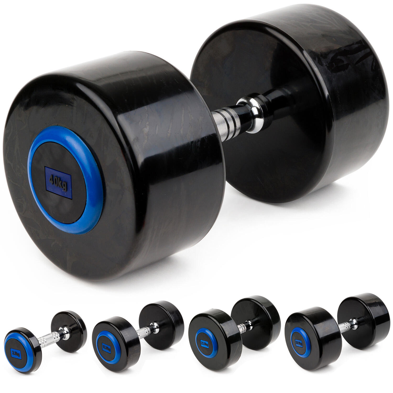 Sport-Thieme "PU" compact dumbbell, 40 kg