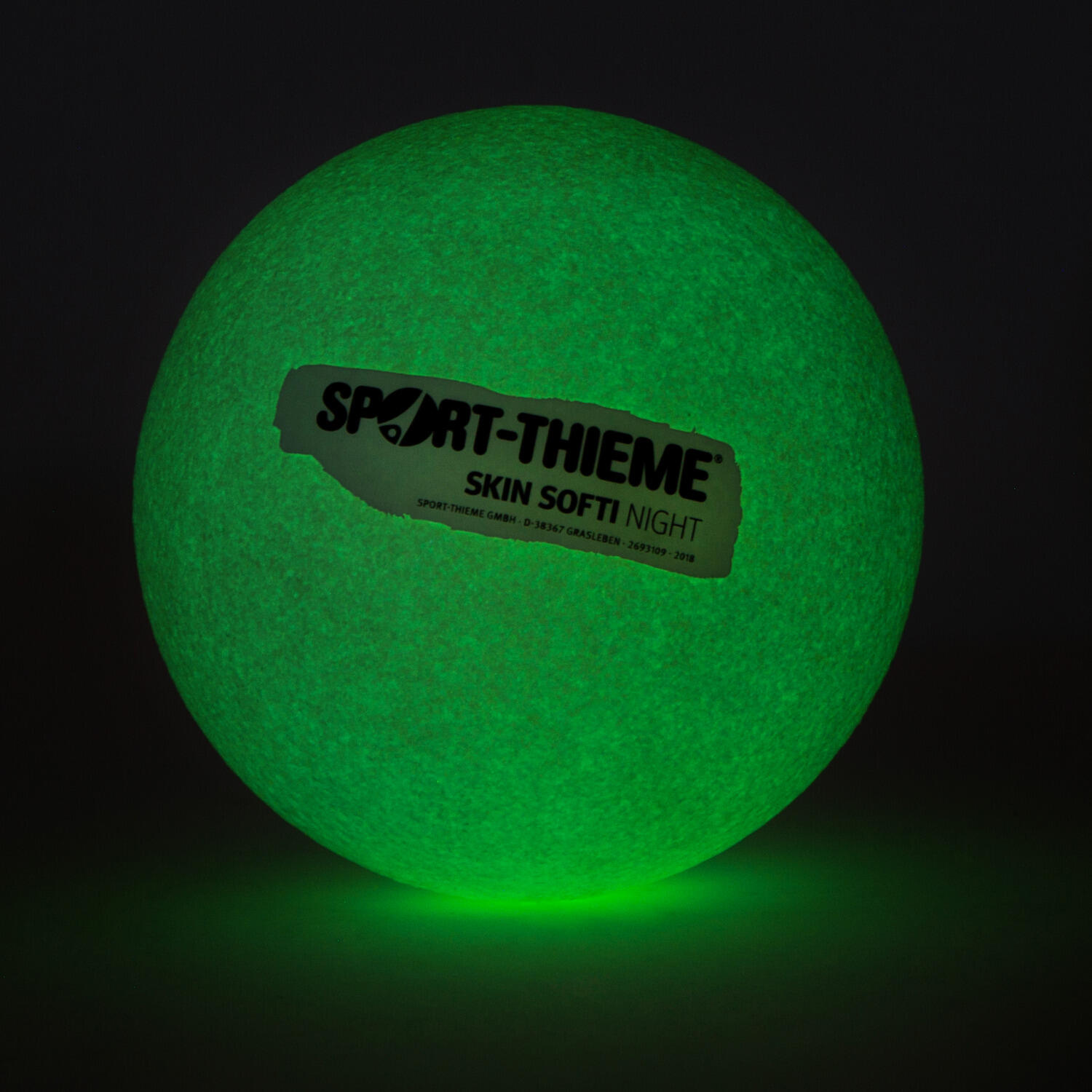Weichschaumball Skin Softi Night Handball Unisex Weiß, Fluoreszierend 3/6