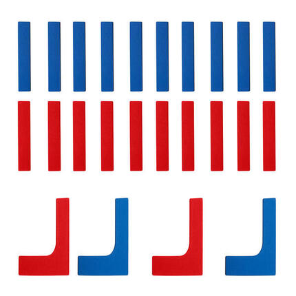 Bodenmarkierungs-Set Linien und Ecken Leichtathletik Unisex