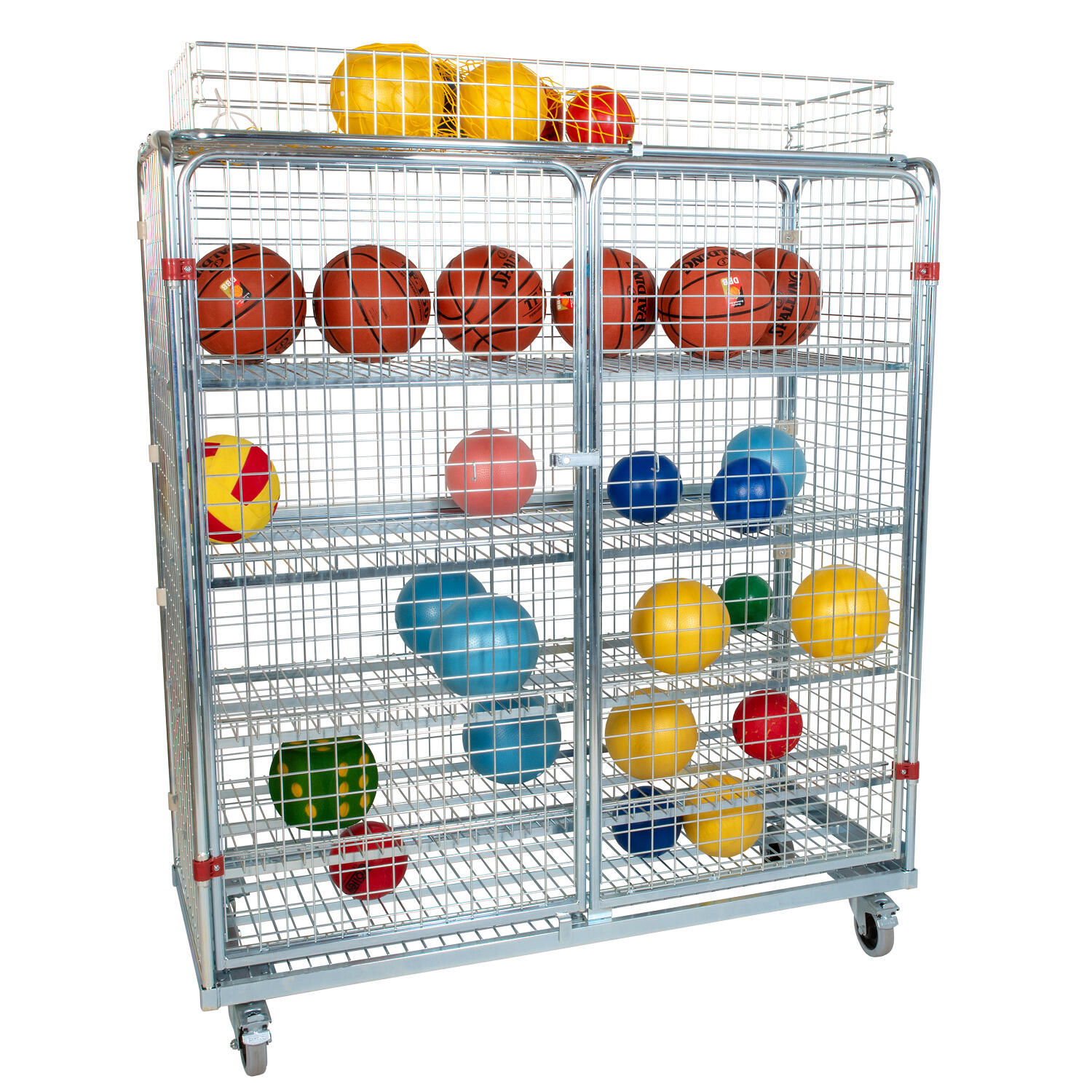Materialwagen Standard Inkl. zusätzlichem Aufsatz 150x170x62 cm Fußball 3/5