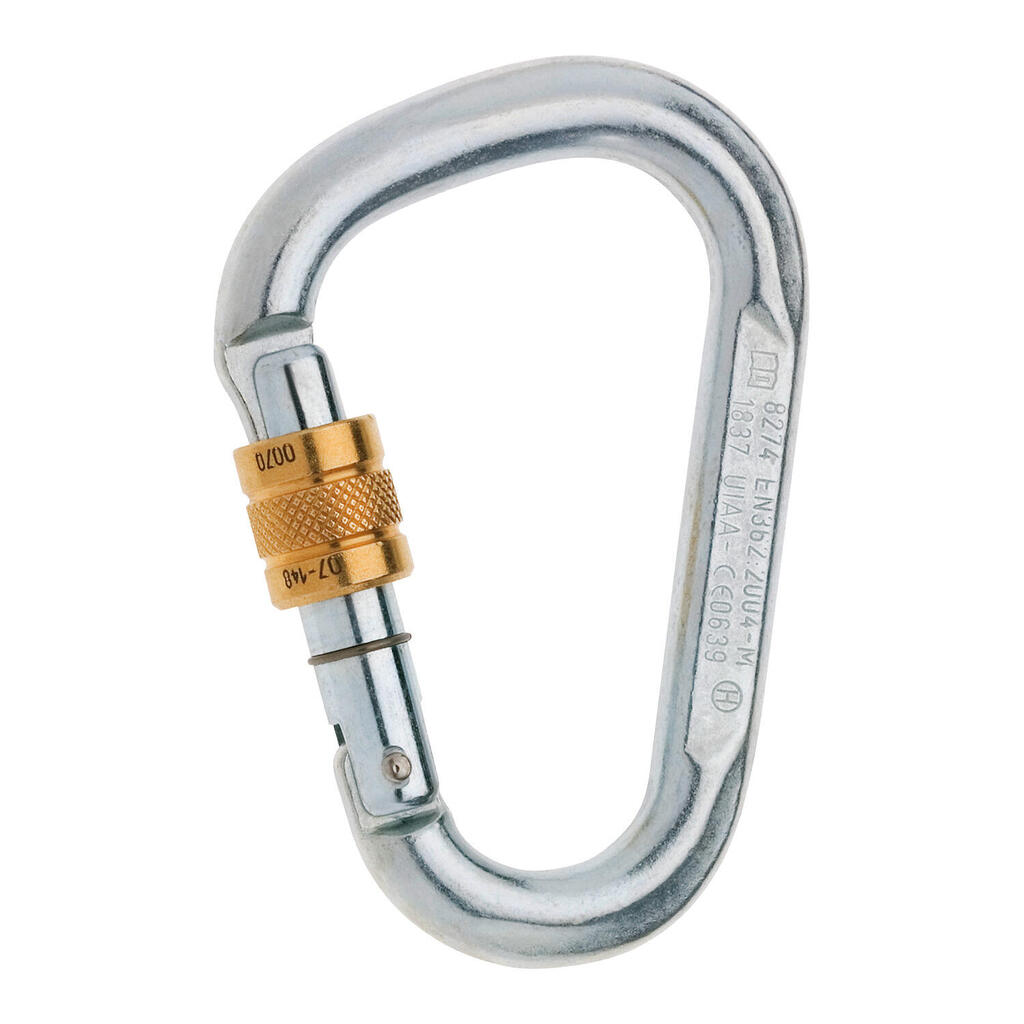 HMS Screw Carabiner by Edelrid - Keylock Closure