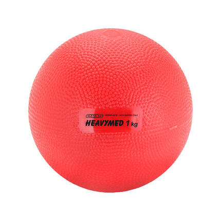 Medizinball Heavymed 1 kg Rot 12 cm Gymnastik Unisex Rot