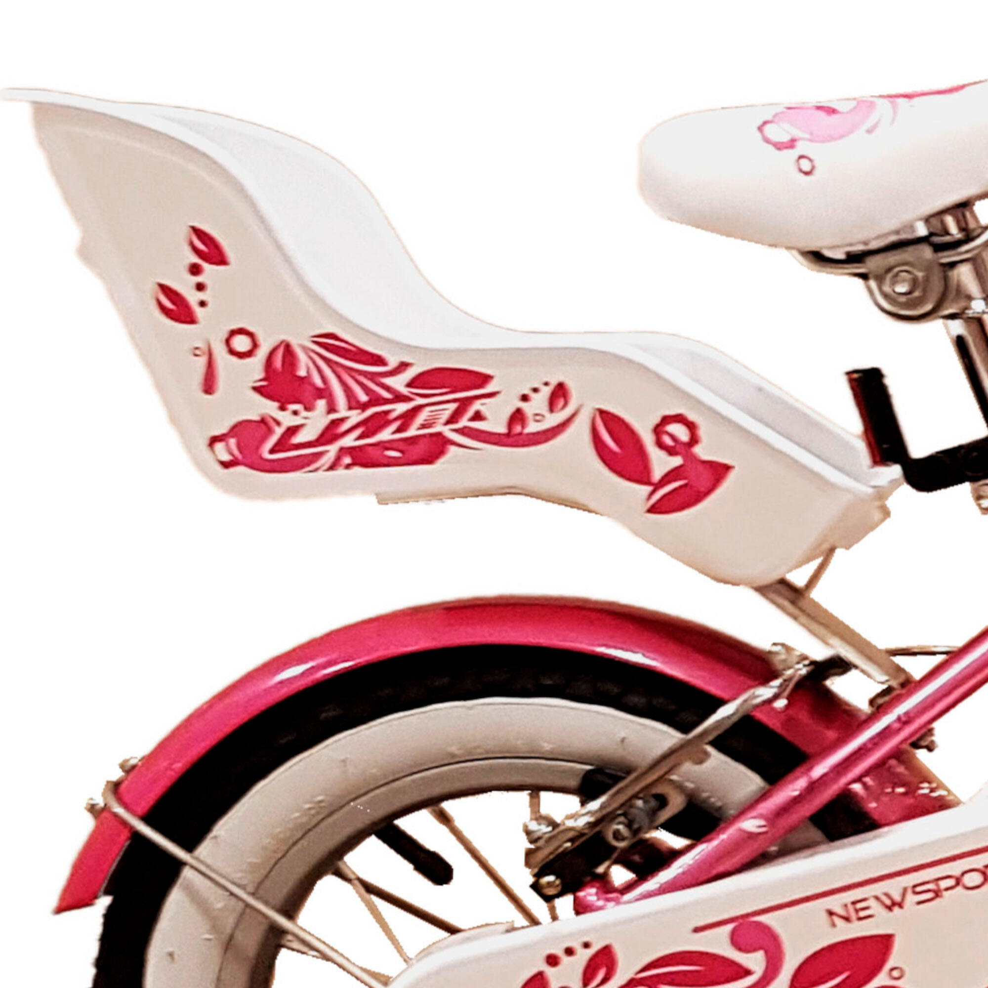 Bicicleta Infantil Montaña 12” Pulgadas Umit Diana Blanca Rosa 3/4