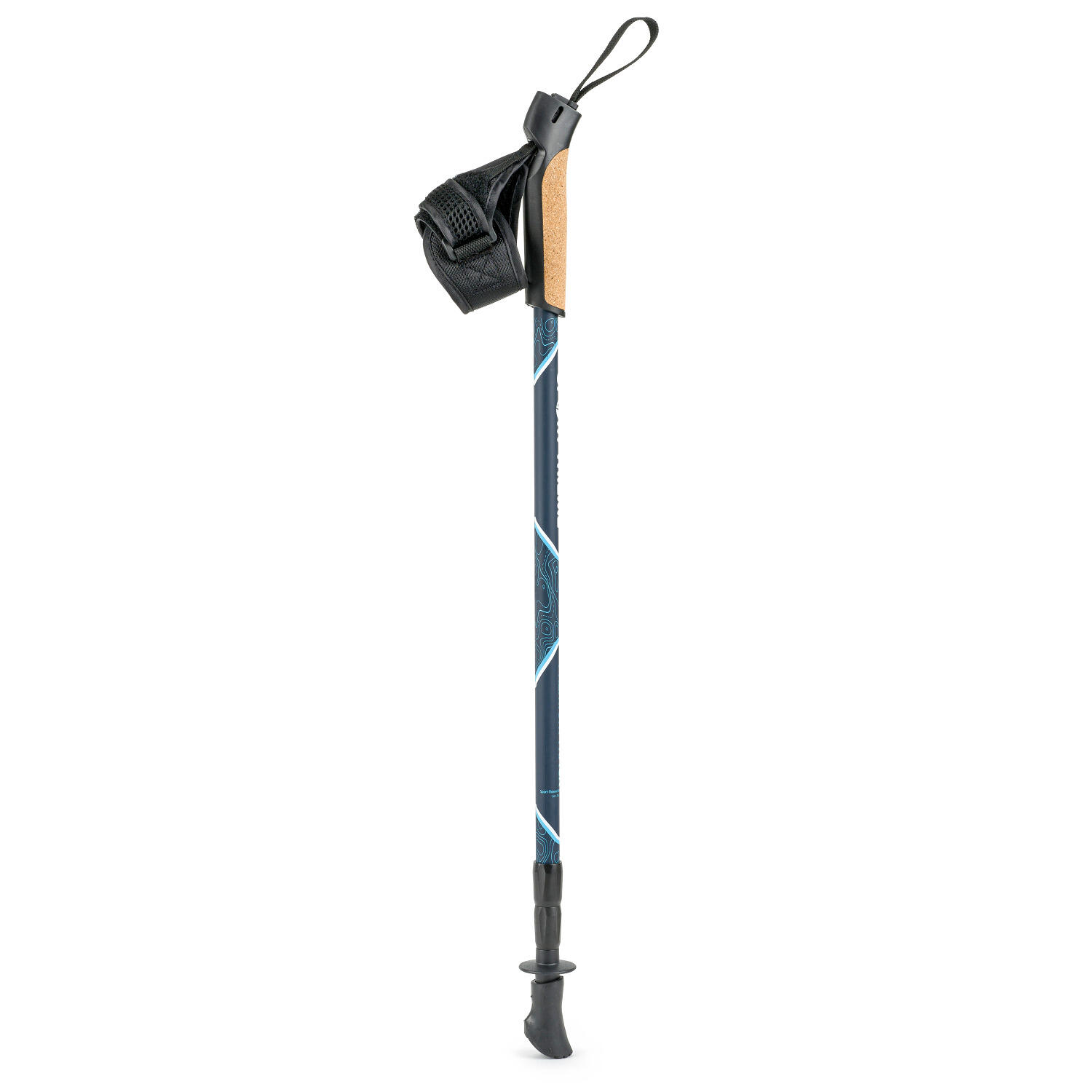 Nordic Walking Stöcke Premium Track Nordic Walking Unisex Schwarz-Blau 2/6