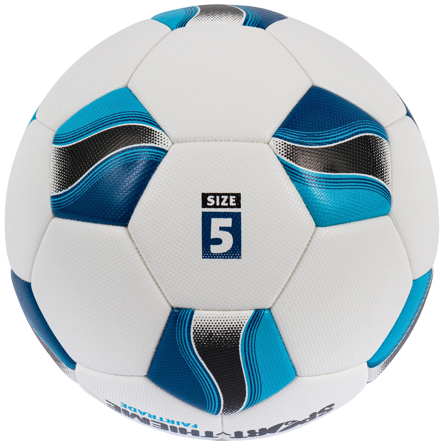 Fußball Fairtrade 2025 Fussball Unisex Weiß-Blau 3/5