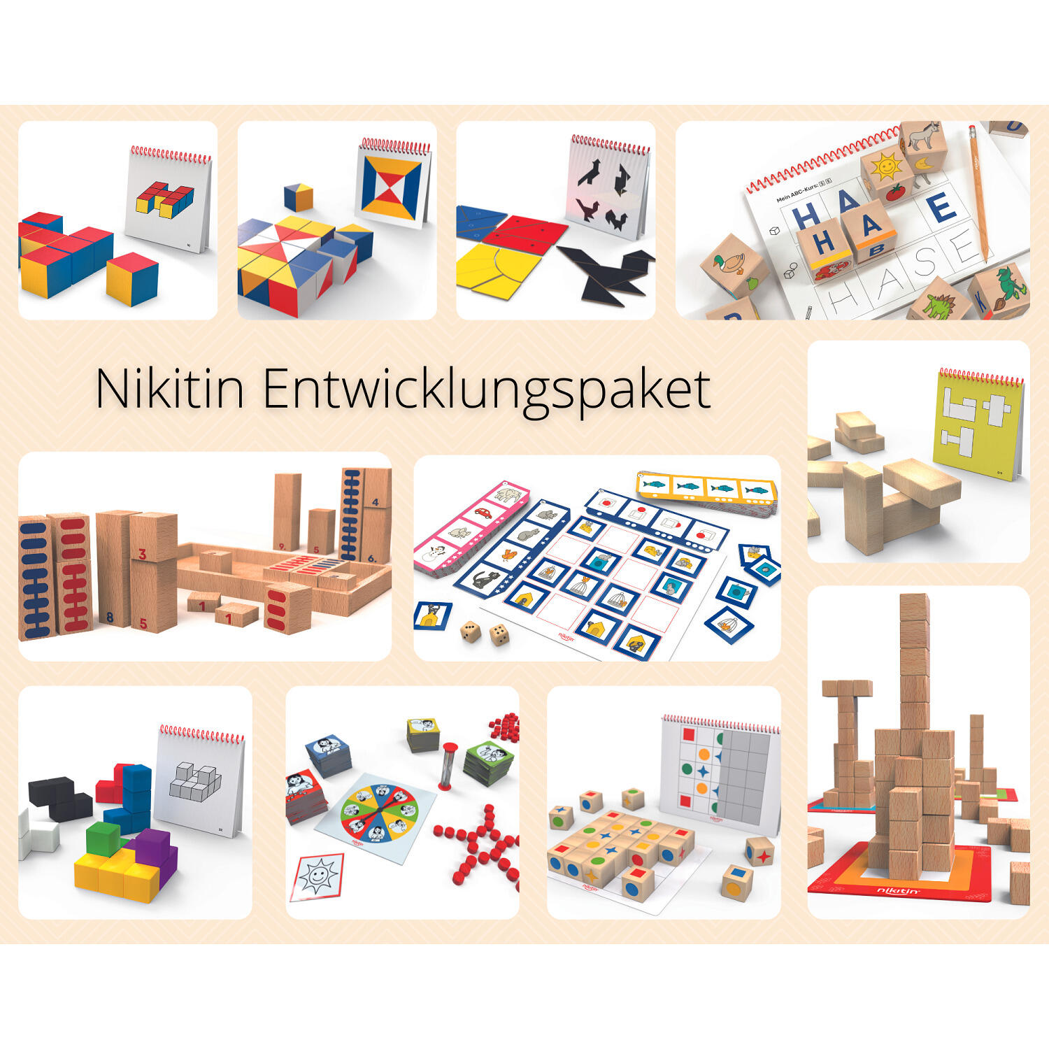 Kit de jeux d’apprentissage Pack de développement N1-N11 Unisexe 2/3