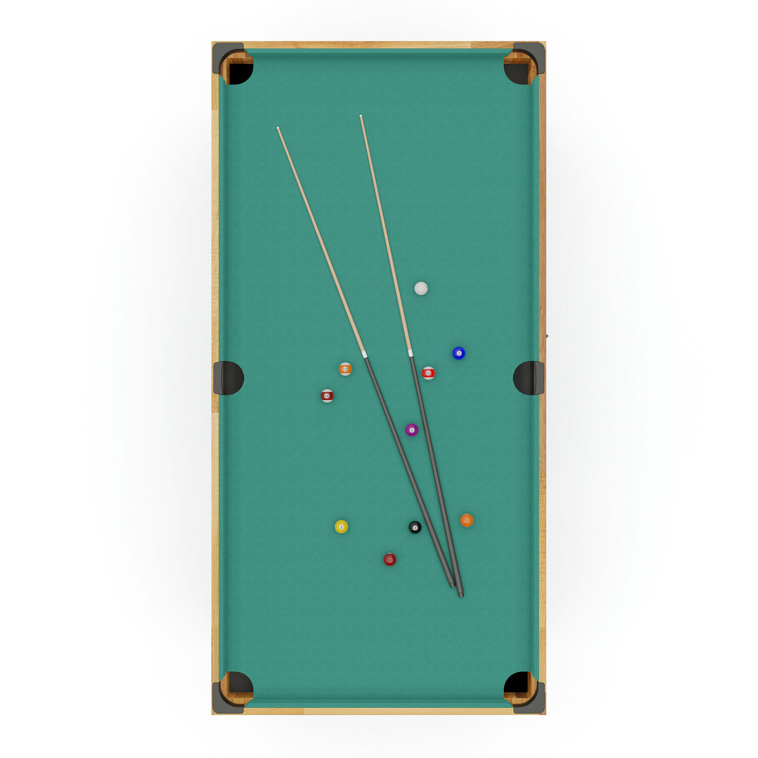 Multi-Spieltisch 9 in 1 Billard Unisex 4/6