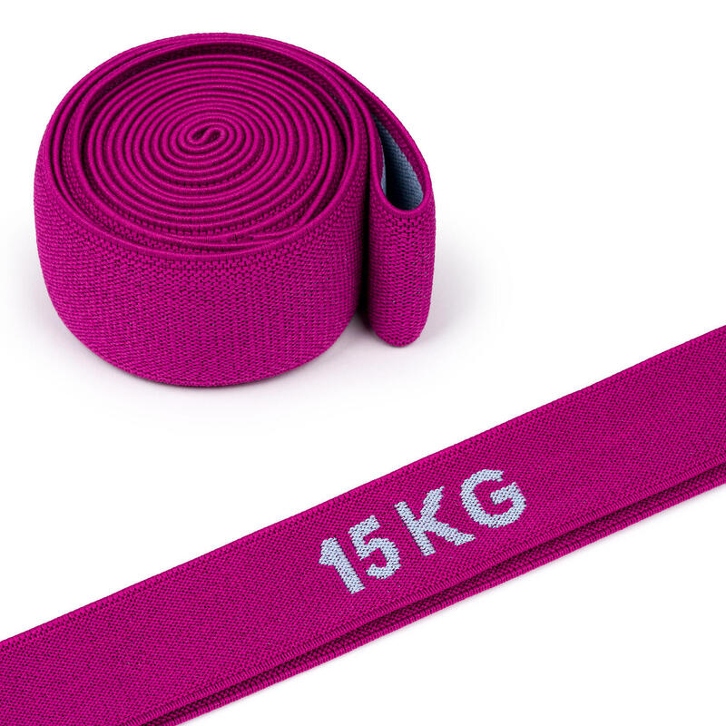 Sport-Thieme Elastikband Ring, Textil, 15 kg, Lila-Grau