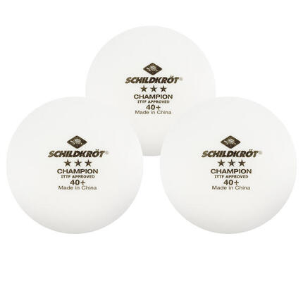 Piłeczki do tenisa stołowego Schildkröt Champion 3* Poly 40+ Białe