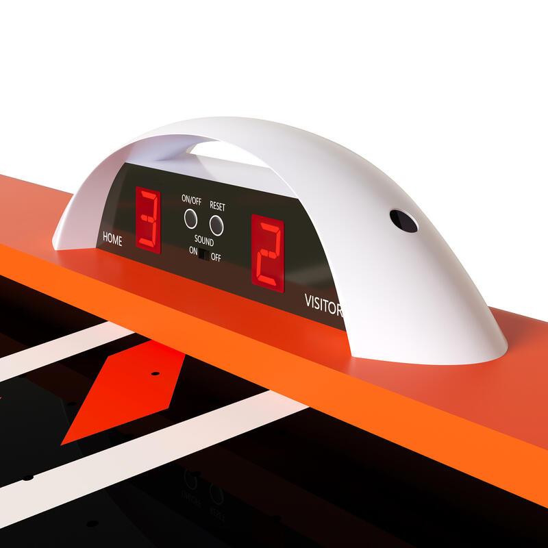 Sportime 6ft LED-Airhockey-Tisch, Star Crusher Orange