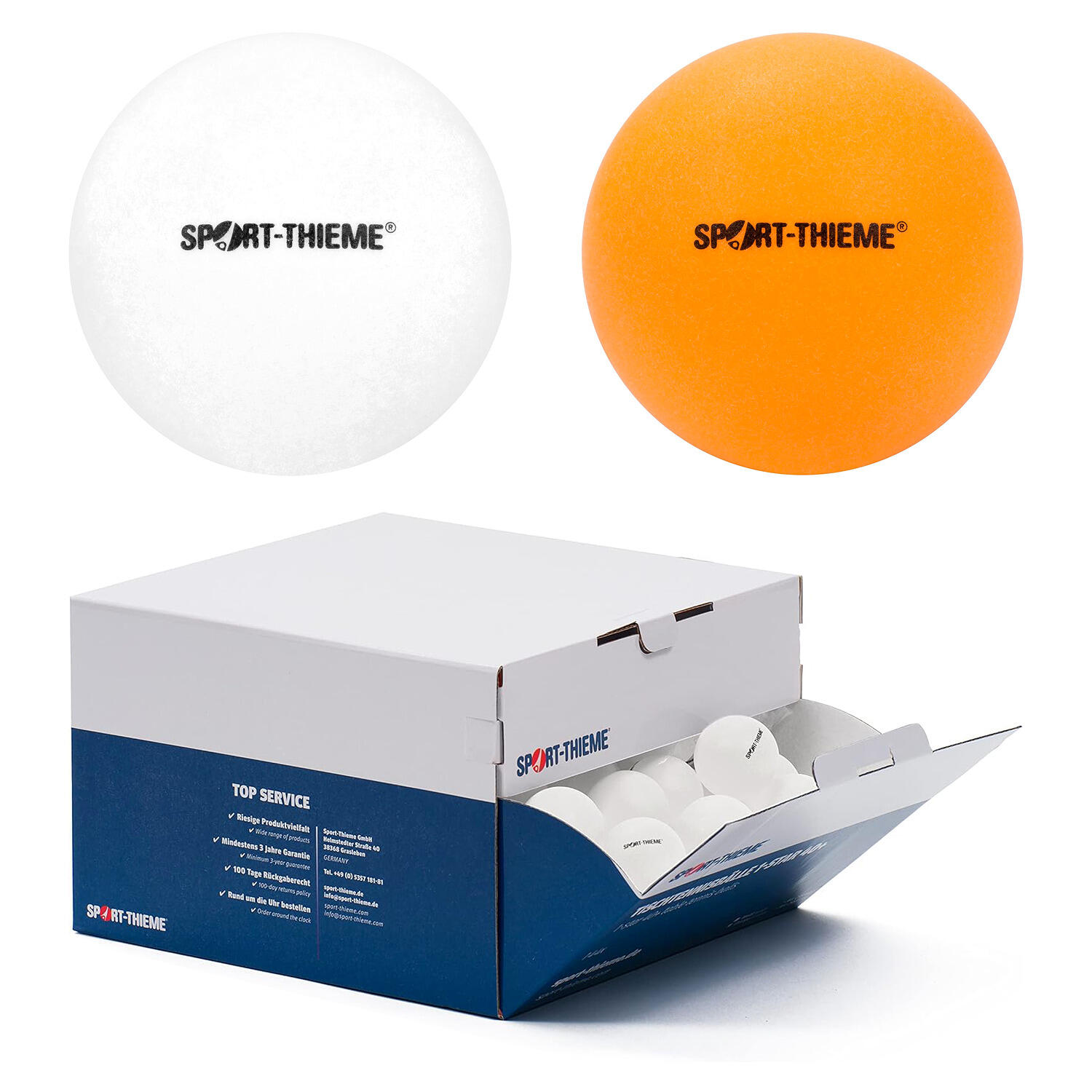 Pallina da tennis da tavolo Sport-Thieme "1-Star 40+", arancione