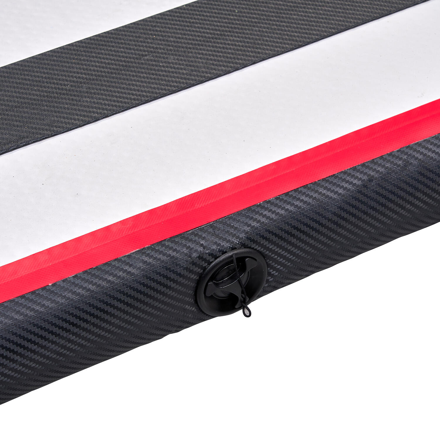 AirBeam Carbon 300x40x10 cm Turnen Unisex Schwarz-Rot 2/6