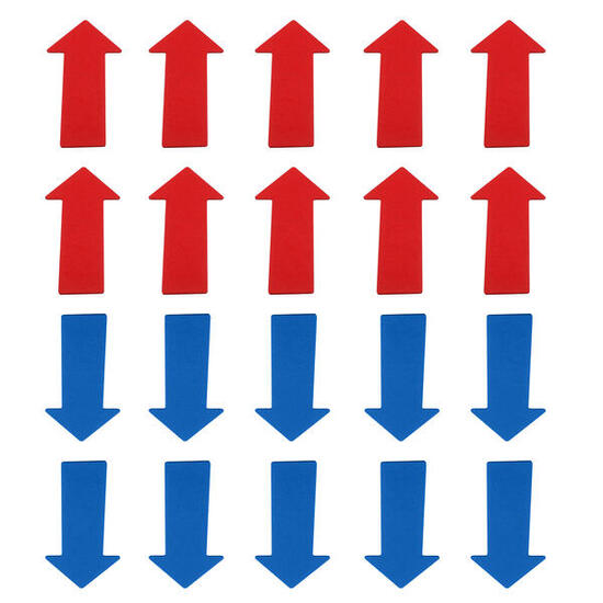 Bodenmarkierungs-Set Pfeile Leichtathletik Unisex