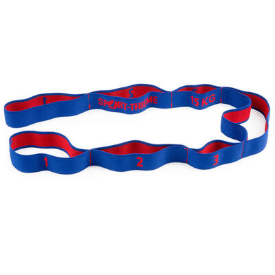 Elastikband Flex-Loop 15 kg Fitness / Krafttraining Unisex Rot-Blau
