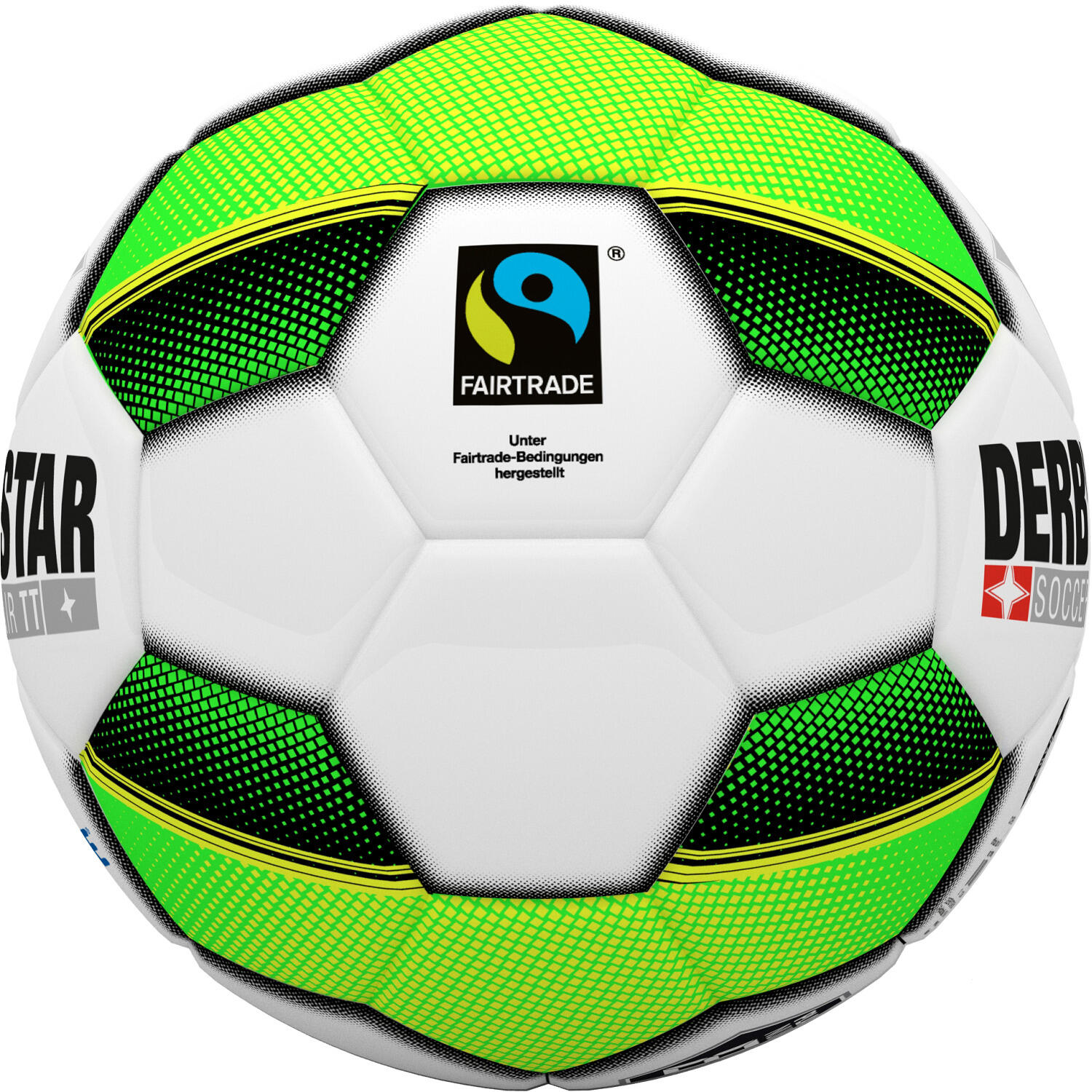 Fußball Soccer Fair TT Fussball Unisex Grün-Schwarz-Weiß 2/3