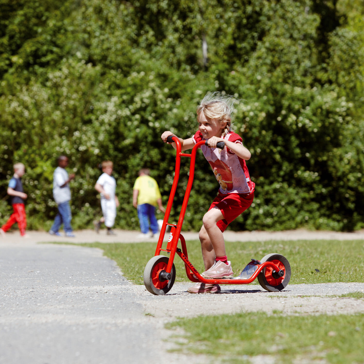 Viking Tretroller Klein 4–6 Jahre Scooter Unisex Rot 2/4