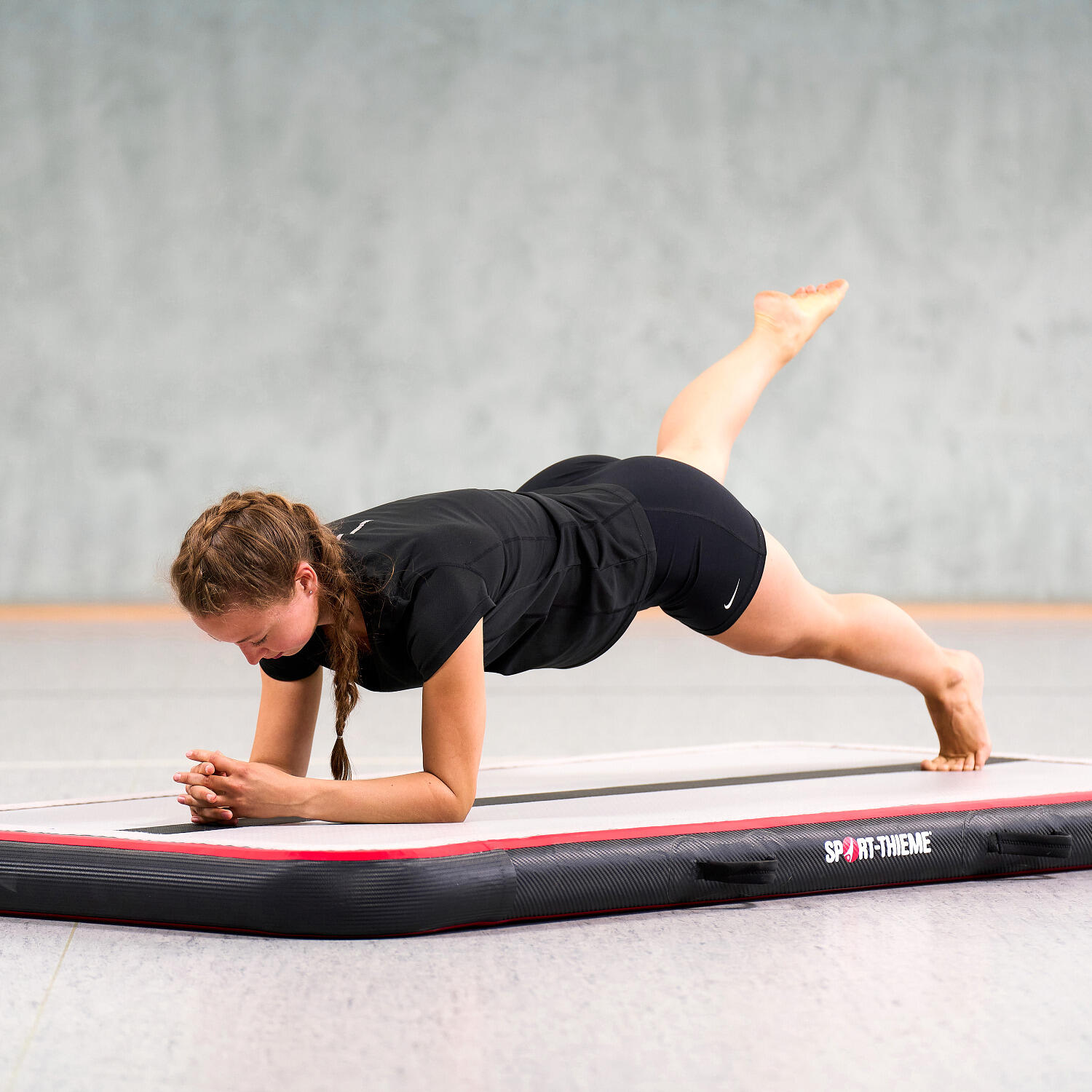 AirMat Carbon Turnen Unisex Schwarz-Rot 5/6