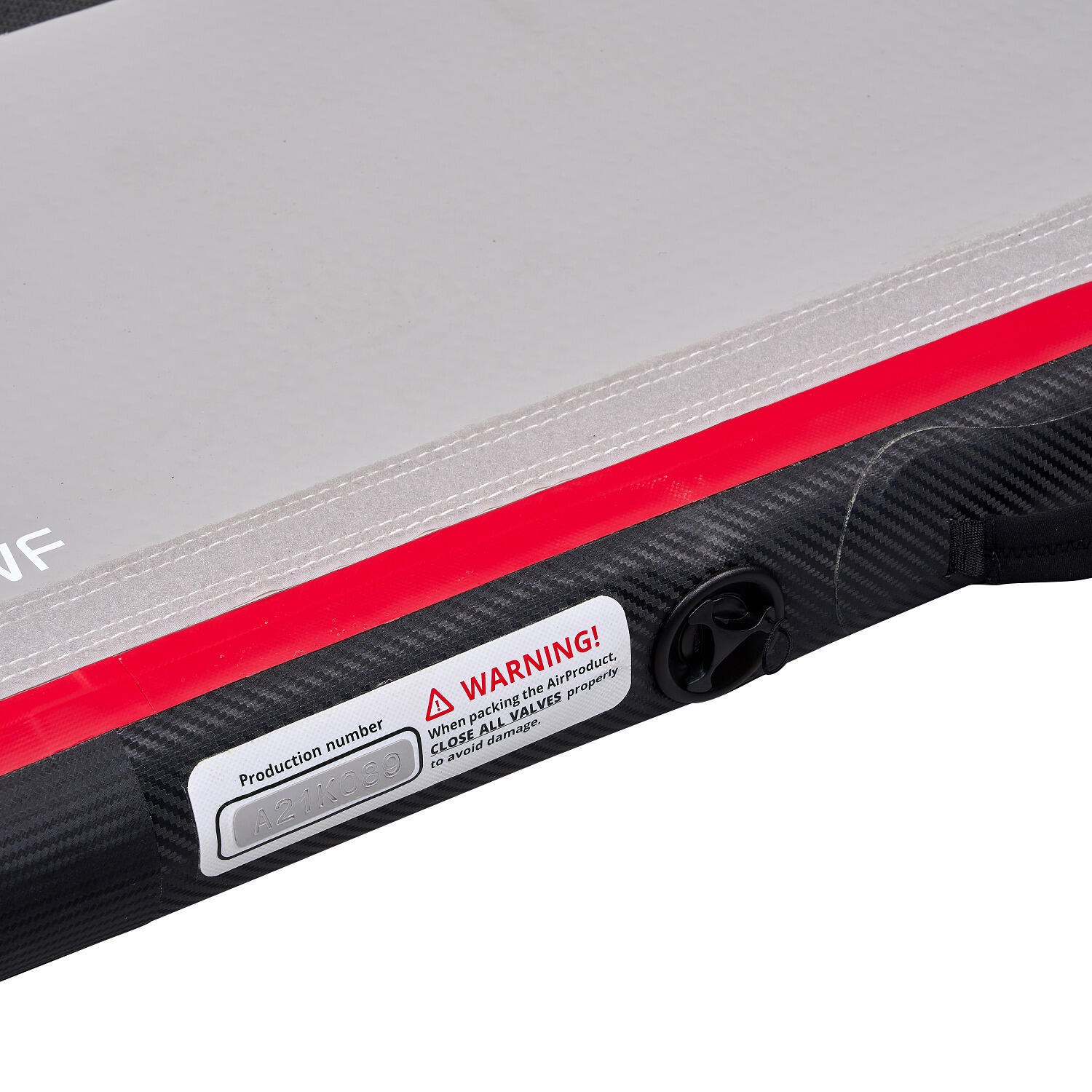 AirMat Carbon Turnen Unisex Schwarz-Rot 3/6