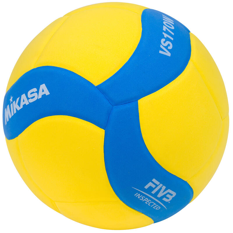 Piłka do siatkówki Mikasa VS170W żółto-niebieska r.5