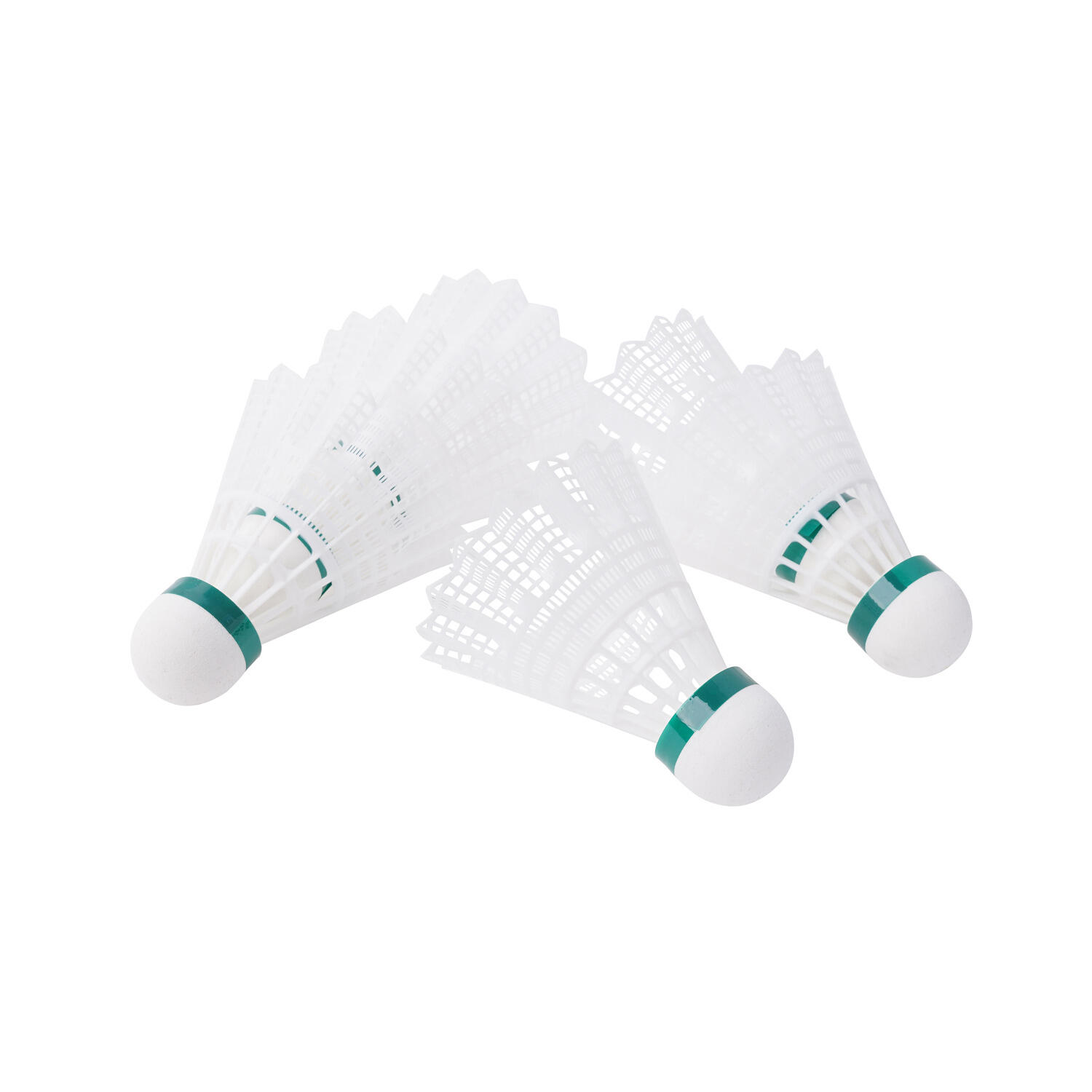 Badminton-Bälle FlashTwo Weiß Grün Langsam Badminton Unisex Weiß 2/3