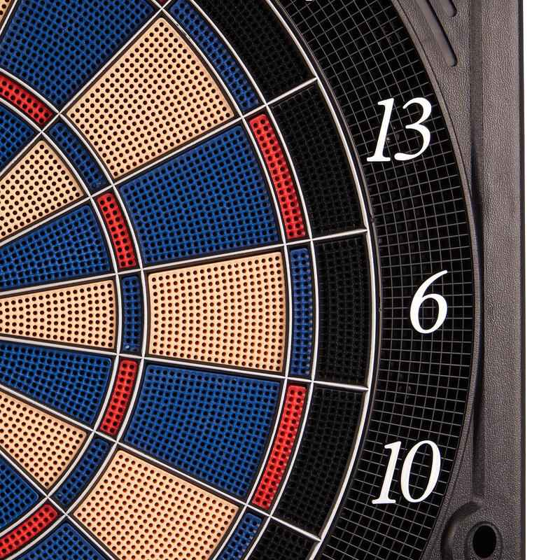 Kings Dart Elektronische Dartscheibe Profi Turnier, 1.0, Blau-Beige