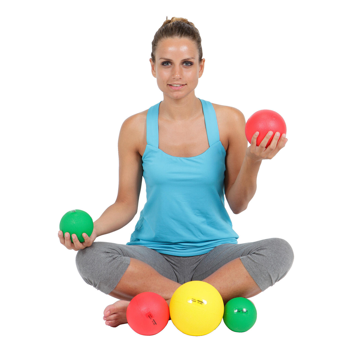 Ball mit Gewichten Gymnic Heavymed 0,5 kg 3/6