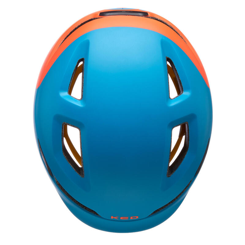 KED Casque de vélo « Pop Petrol Orange », Taille S