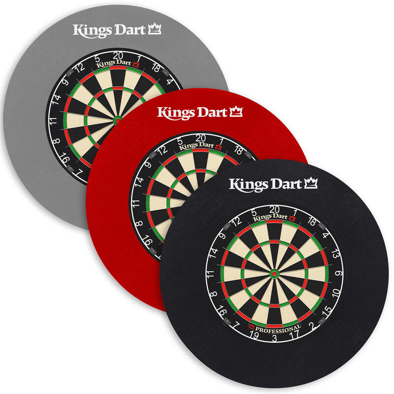 Kings Dart Dart-Set Profi, Professional HD (Zahlenring Kunststoff), Grau