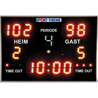 Anzeigetafel Multisport Fußball Unisex Schwarz