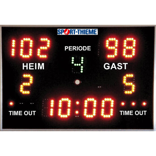 Anzeigetafel Multisport Fußball Unisex Schwarz