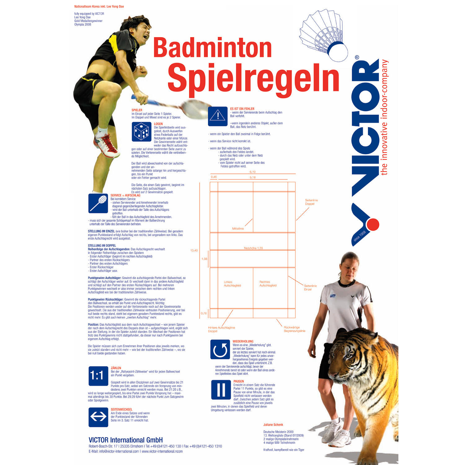 Set de badminton Victor Unisexe Concept 4/5
