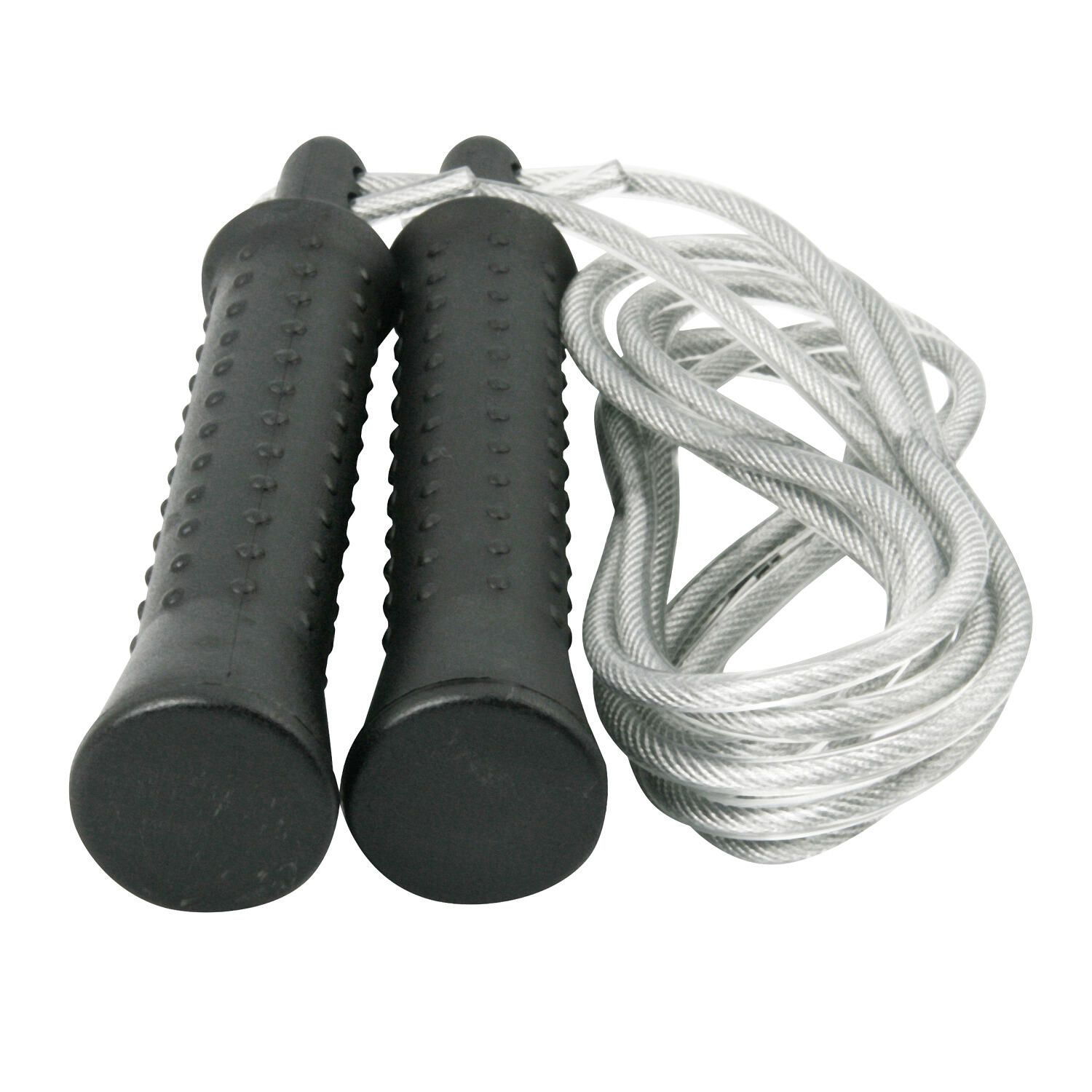 Springseil inkl. Zusatzgewichten Fitness cardio Unisex Schwarze Griffe, Seil 1/5
