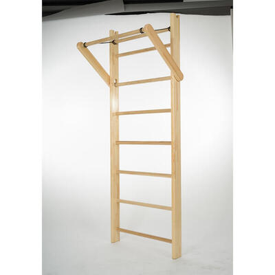 Sprossenwand ausklappbar Turnen Unisex Holz-Natur