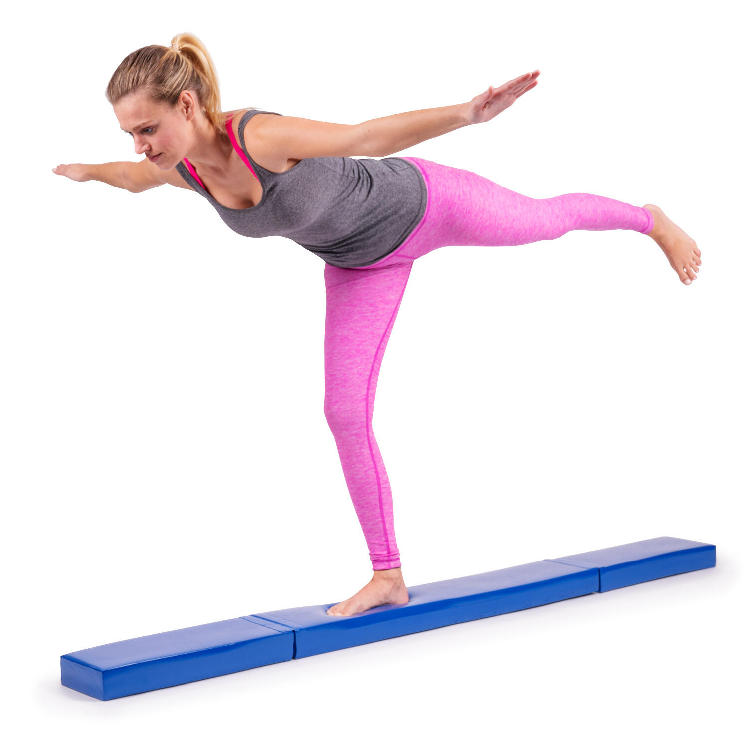 Balance-Beam faltbar Fitnesstraining Unisex Blau 4/6