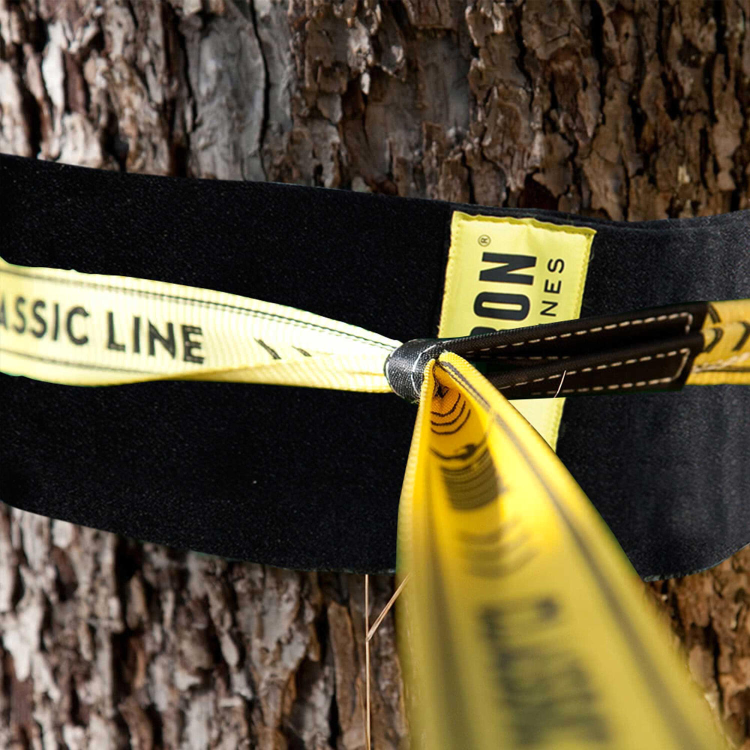 Slackline Classic Line 15 m Slackline Unisex Gelb-Schwarz 6/6