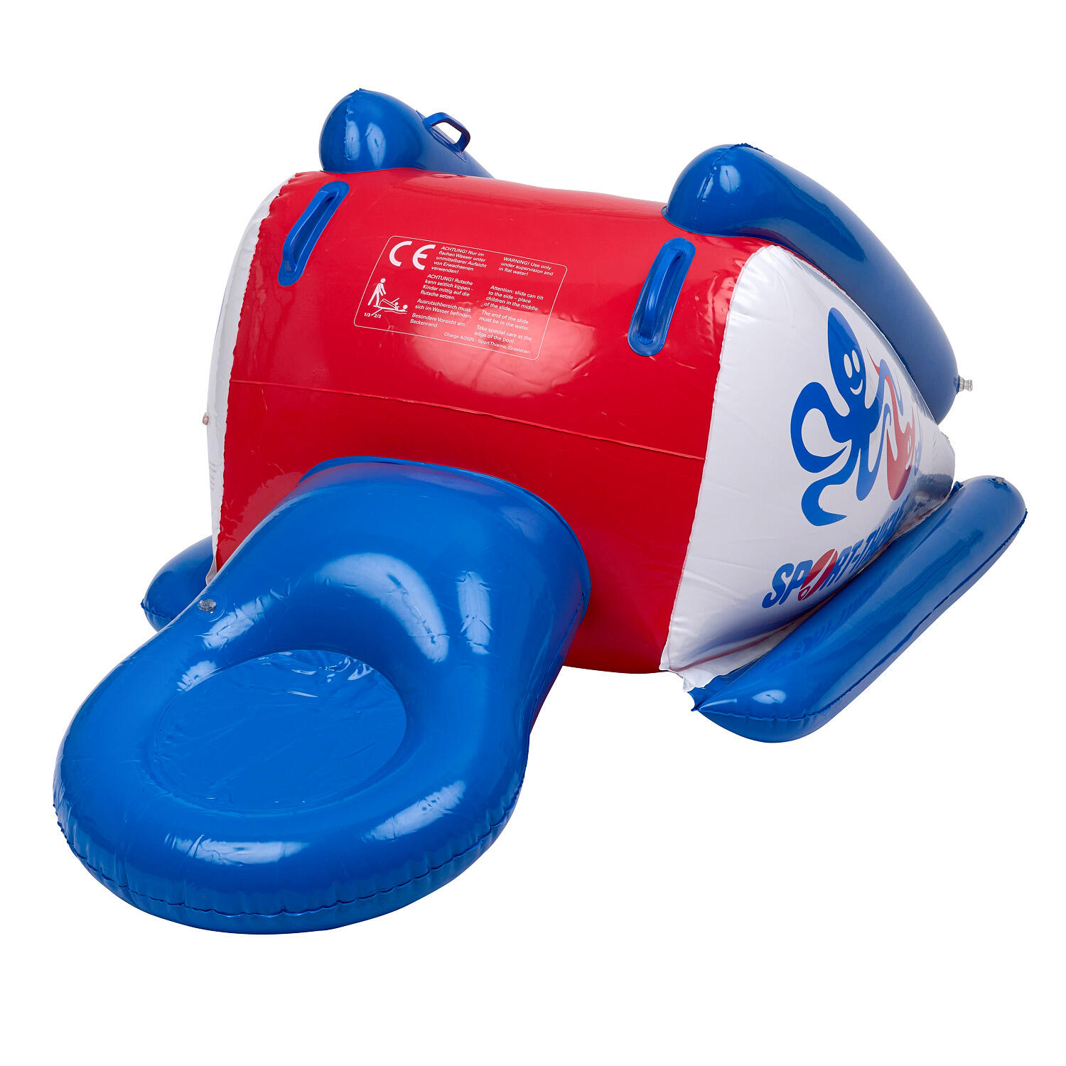 Wasserrutsche Baby Schwimmen Unisex Rot-Blau-Weiß 3/6