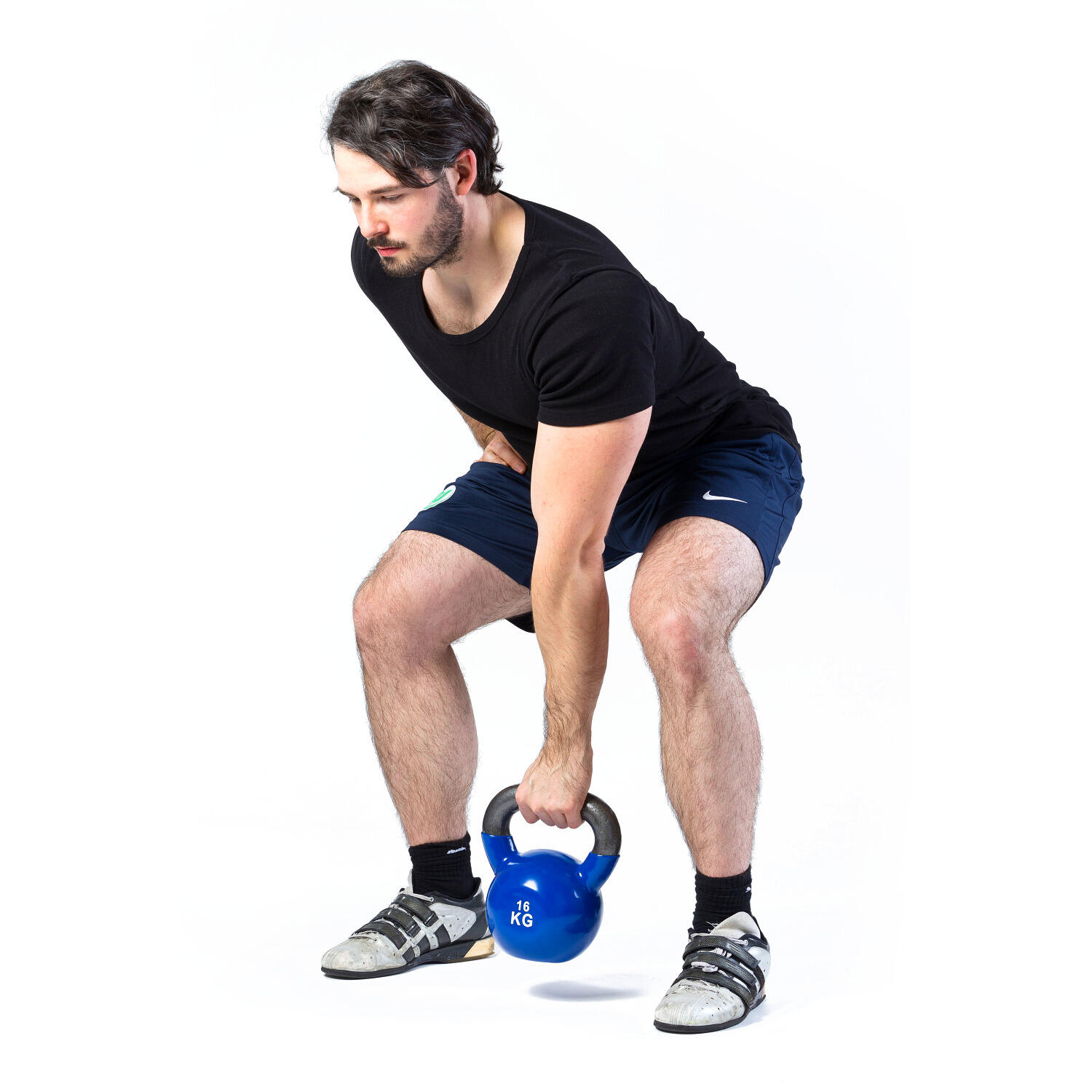 Kettlebell Vinile 16 kg, Blu Gewichtheben Unisex 2/3