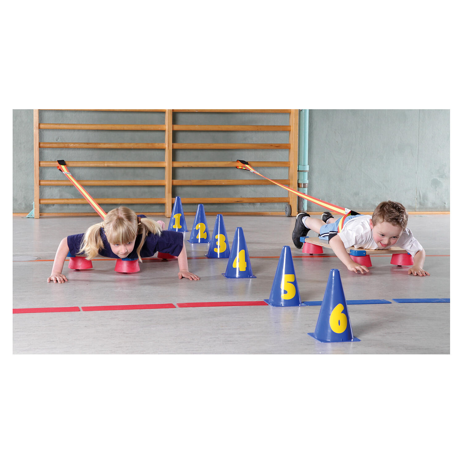 Widerstandsband Ski, 4 m Fitness / Krafttraining Unisex 3/6