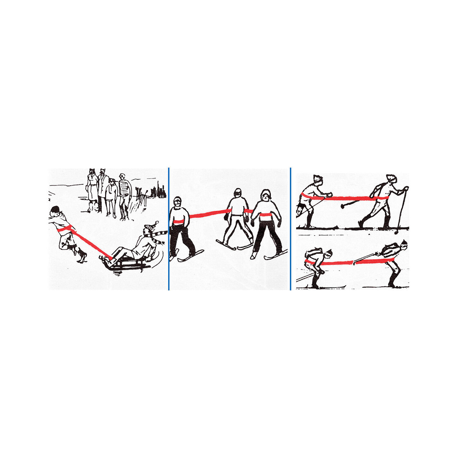 Widerstandsband Ski, 4 m Fitness / Krafttraining Unisex 4/6