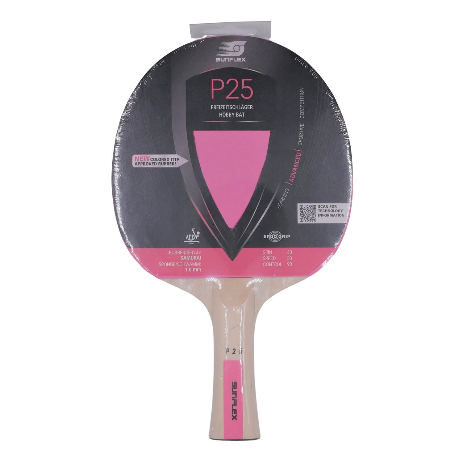 Raquette de tennis de table sunflex Colorcamp p25 3/5
