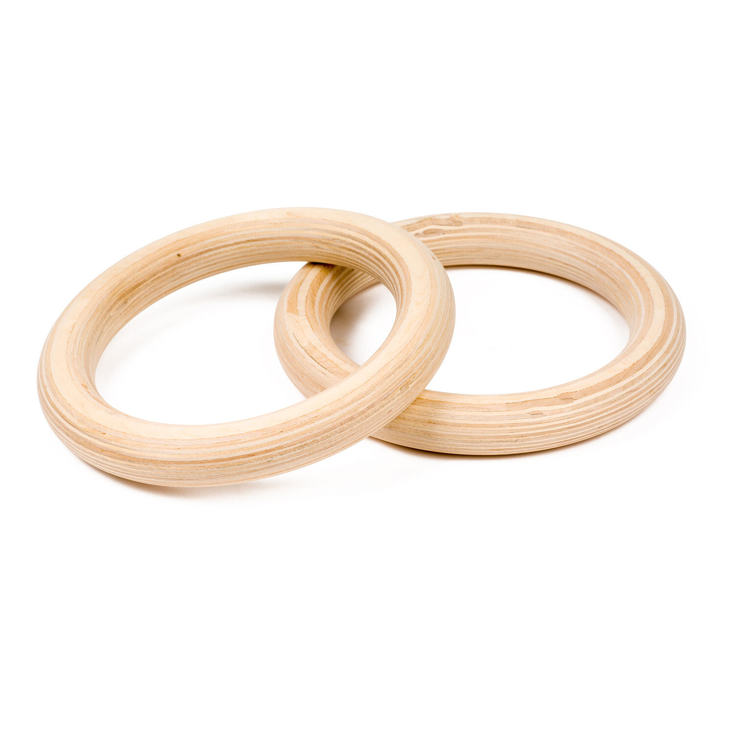 Turnringe-Set Shorty Turnen Unisex Holz-Natur 4/5