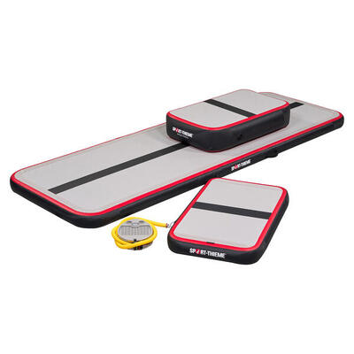 AirTrack-Set Basic Carbon Turnen Unisex Schwarz-Rot